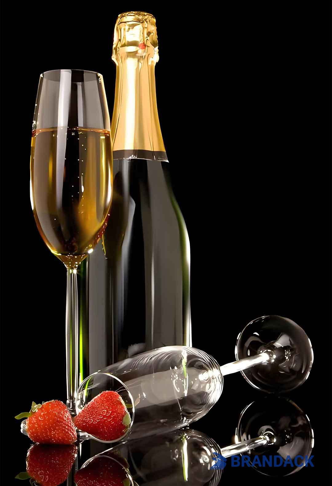 Champagne Bottle Stickers Design and Printing Tailored to Brand Champagne Bottle Stickers Design and Printing Tailored to Brand