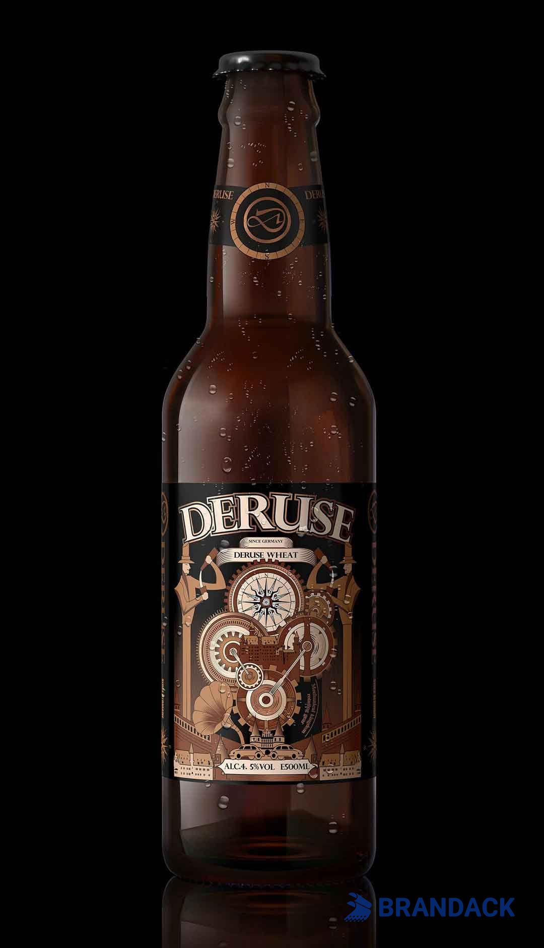 Custom Beer Bottle Stickers Printing with Design Service Custom Beer Bottle Stickers Printing with Design Service