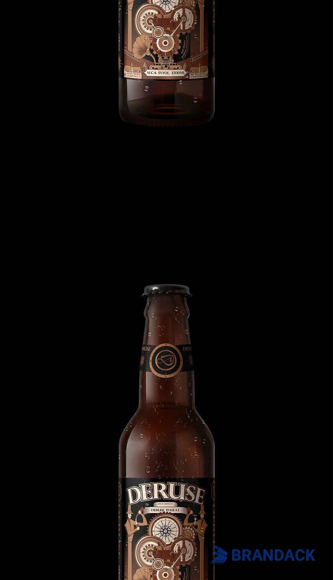 Custom Beer Bottle Stickers Printing with Design Service Custom Beer Bottle Stickers Printing with Design Service