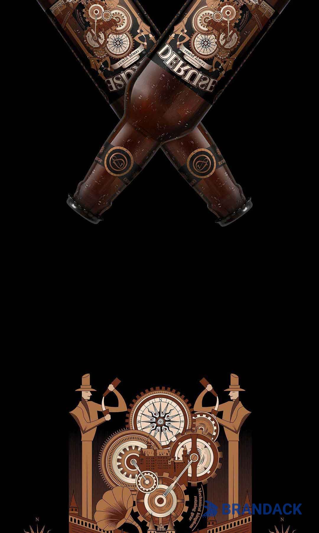 Custom Beer Bottle Stickers Printing with Design Service Custom Beer Bottle Stickers Printing with Design Service