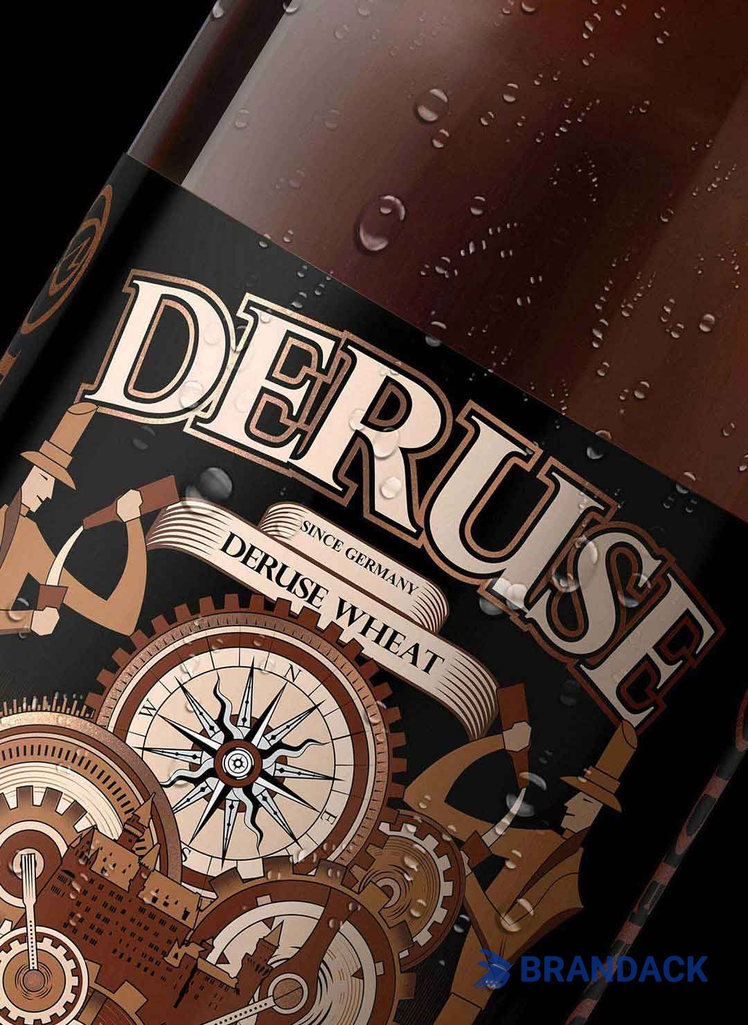 Custom Beer Bottle Stickers Printing with Design Service Custom Beer Bottle Stickers Printing with Design Service