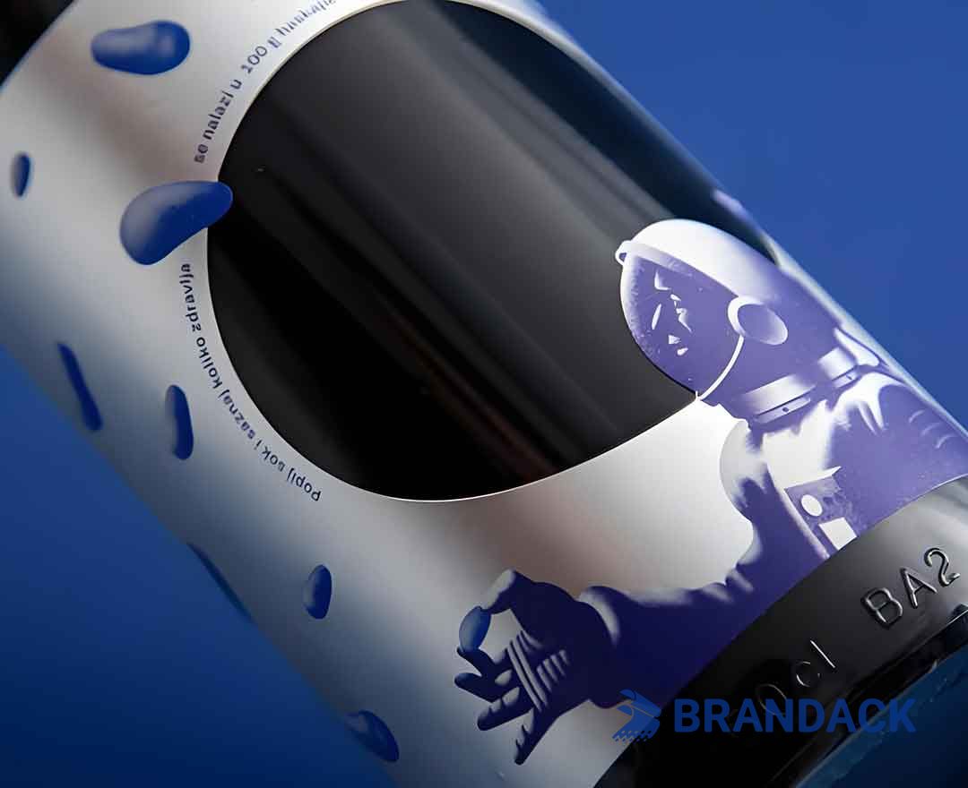 Glass Bottle Sticker Printing Manufacturer with Design Service Glass Bottle Sticker Printing Manufacturer with Design Service