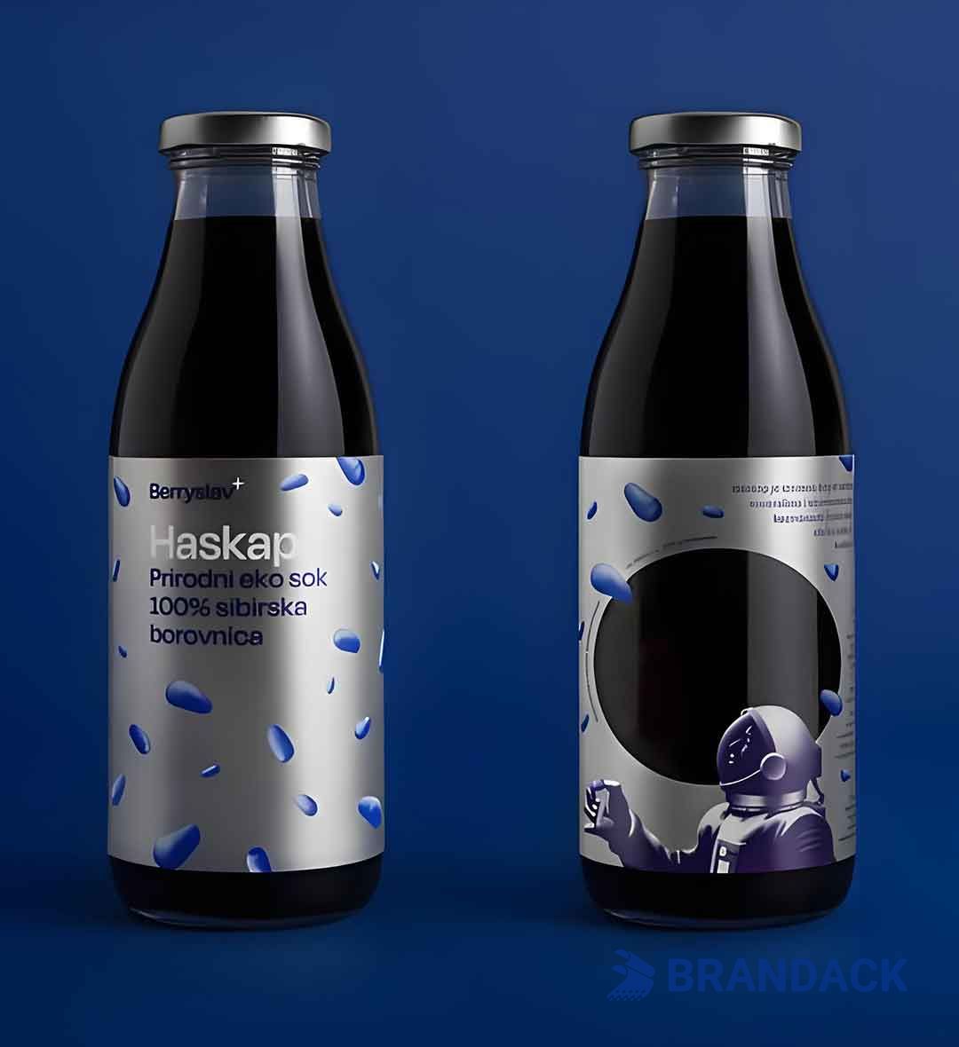 Glass Bottle Sticker Printing Manufacturer with Design Service Glass Bottle Sticker Printing Manufacturer with Design Service