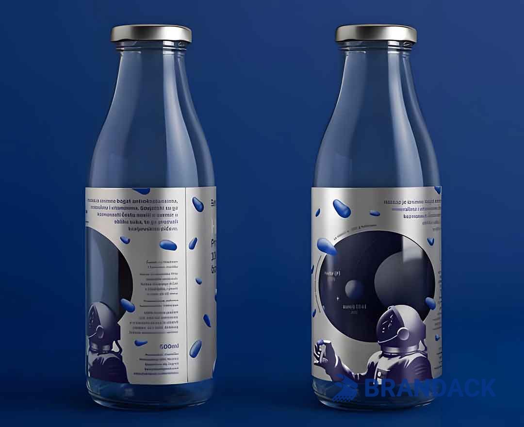 Glass Bottle Sticker Printing Manufacturer with Design Service Glass Bottle Sticker Printing Manufacturer with Design Service