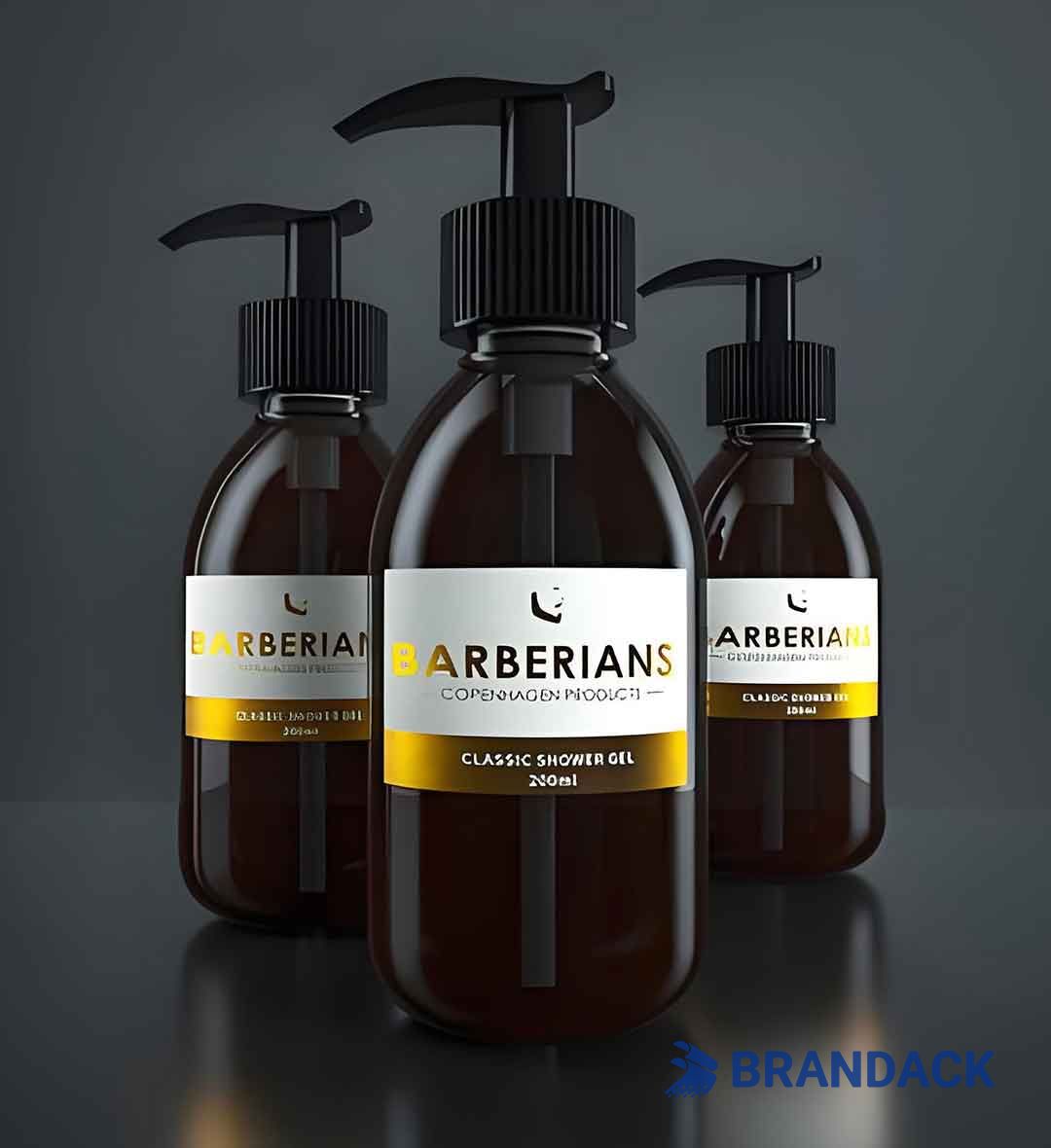 Hair Oil Bottle Sticker Design and Printing Tailored to Brand