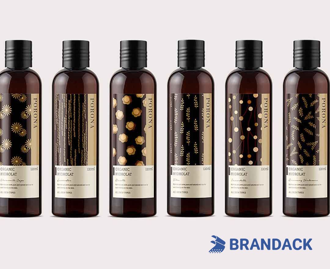 Hair Oil Bottle Sticker Design and Printing Tailored to Brand