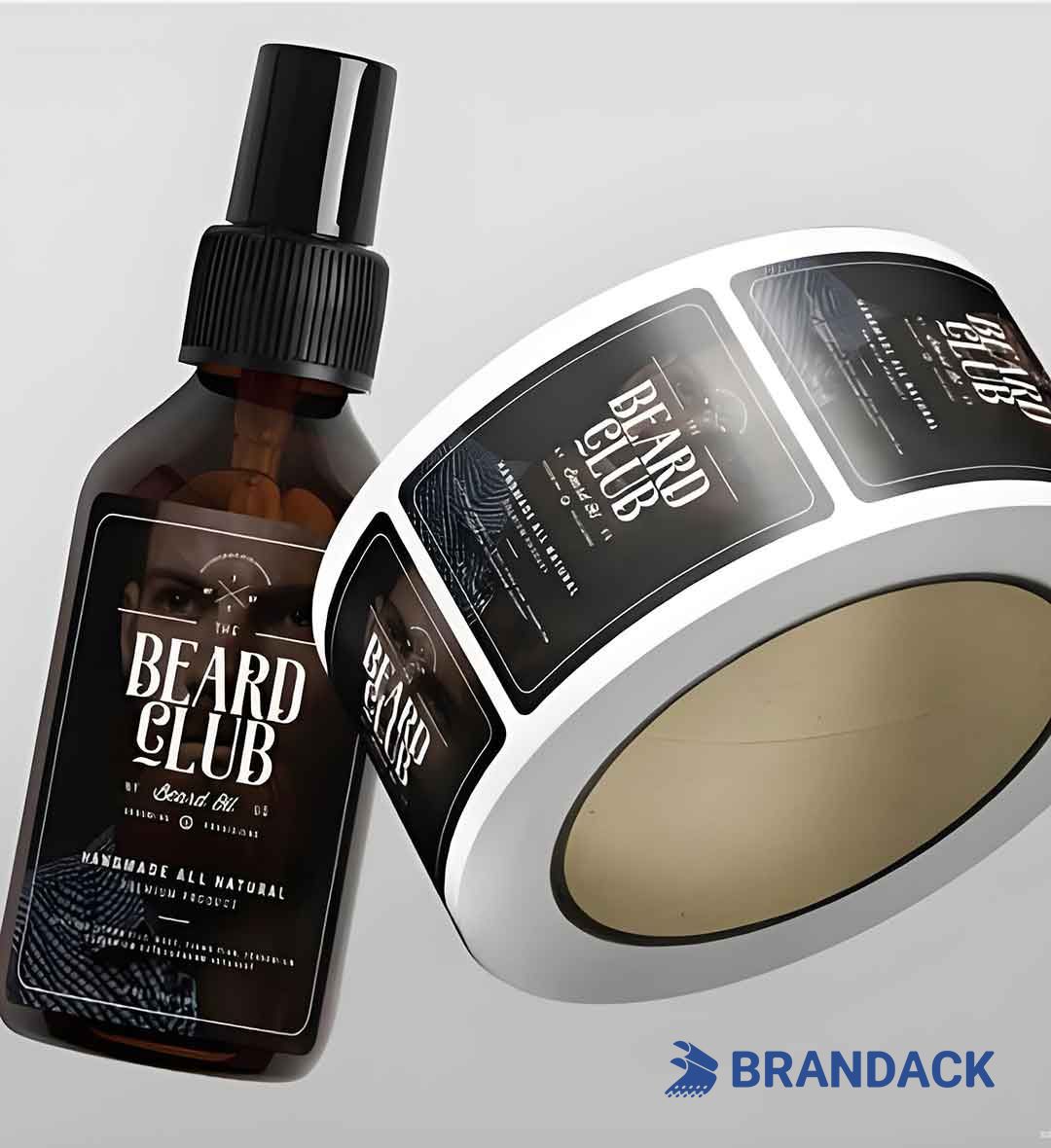 Hair Oil Bottle Sticker Design and Printing Tailored to Brand