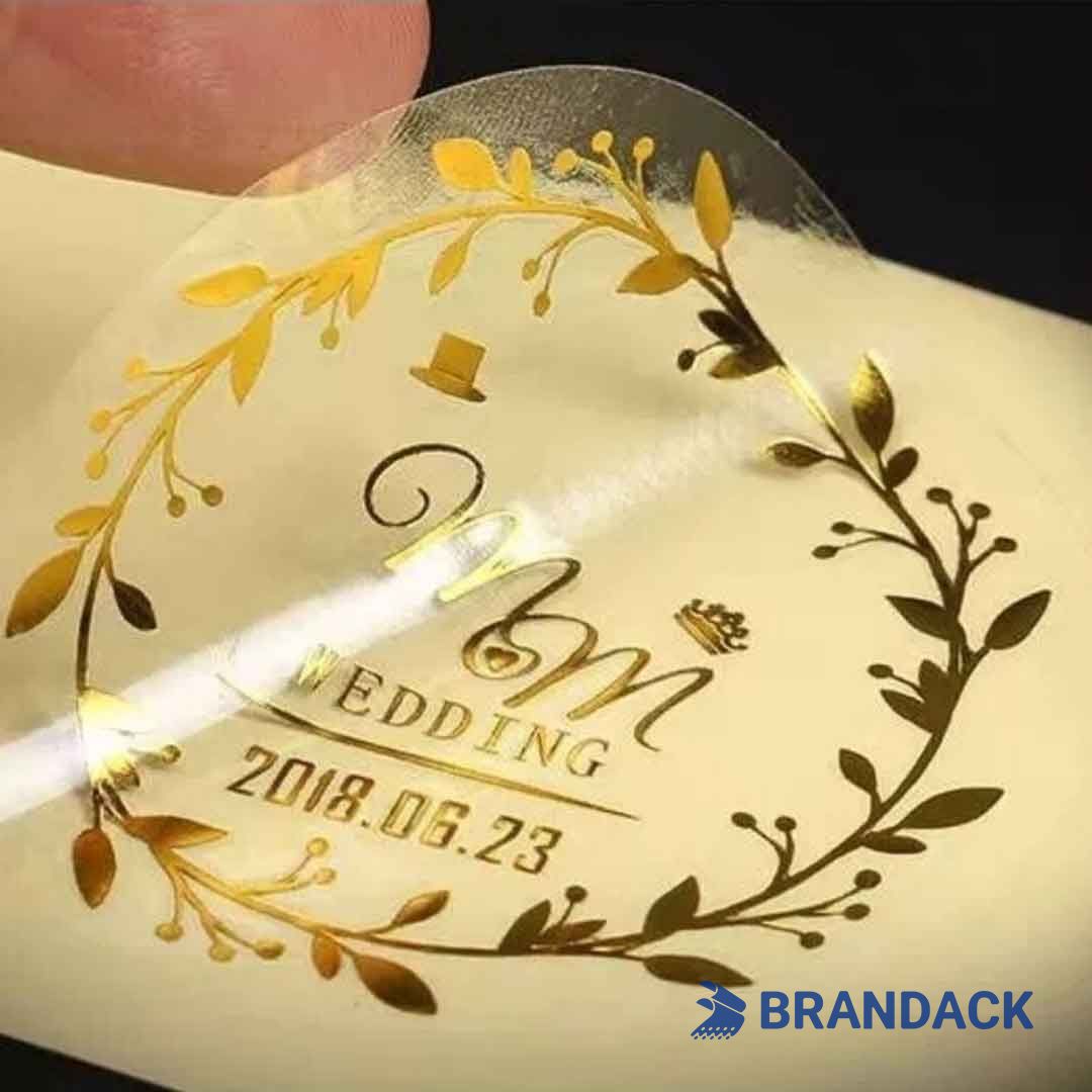 Custom Clear Round Vinyl Stickers | Design Waterproof Label Sticker