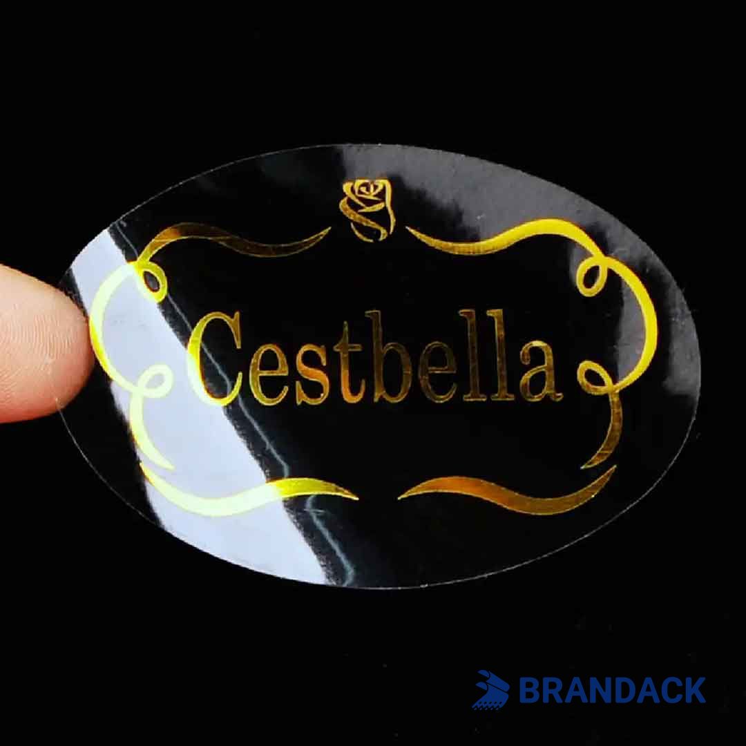 Custom Clear Round Vinyl Stickers | Design Waterproof Label Sticker