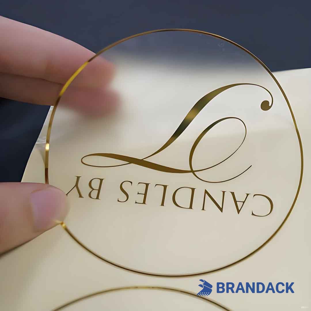 Custom Clear Round Vinyl Stickers | Design Waterproof Label Sticker