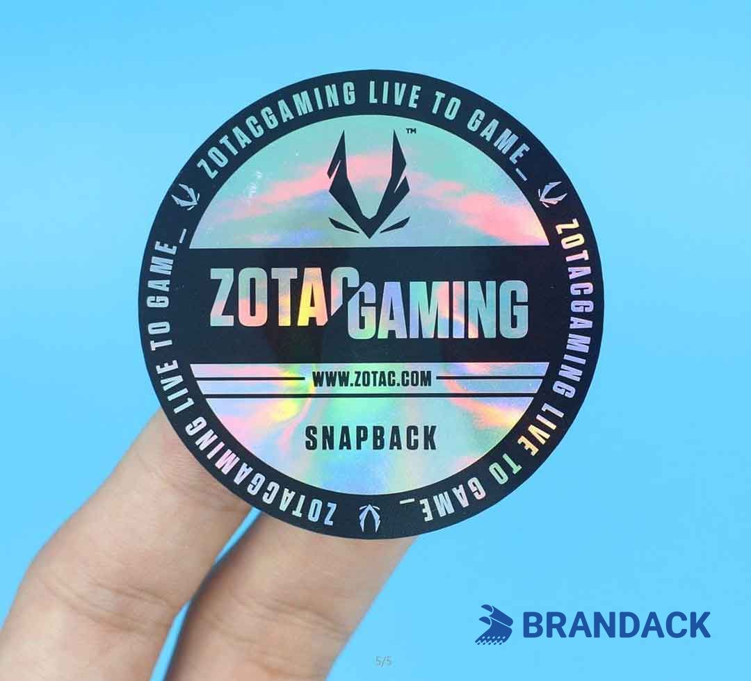 Custom Clear Round Vinyl Stickers | Design Waterproof Label Sticker