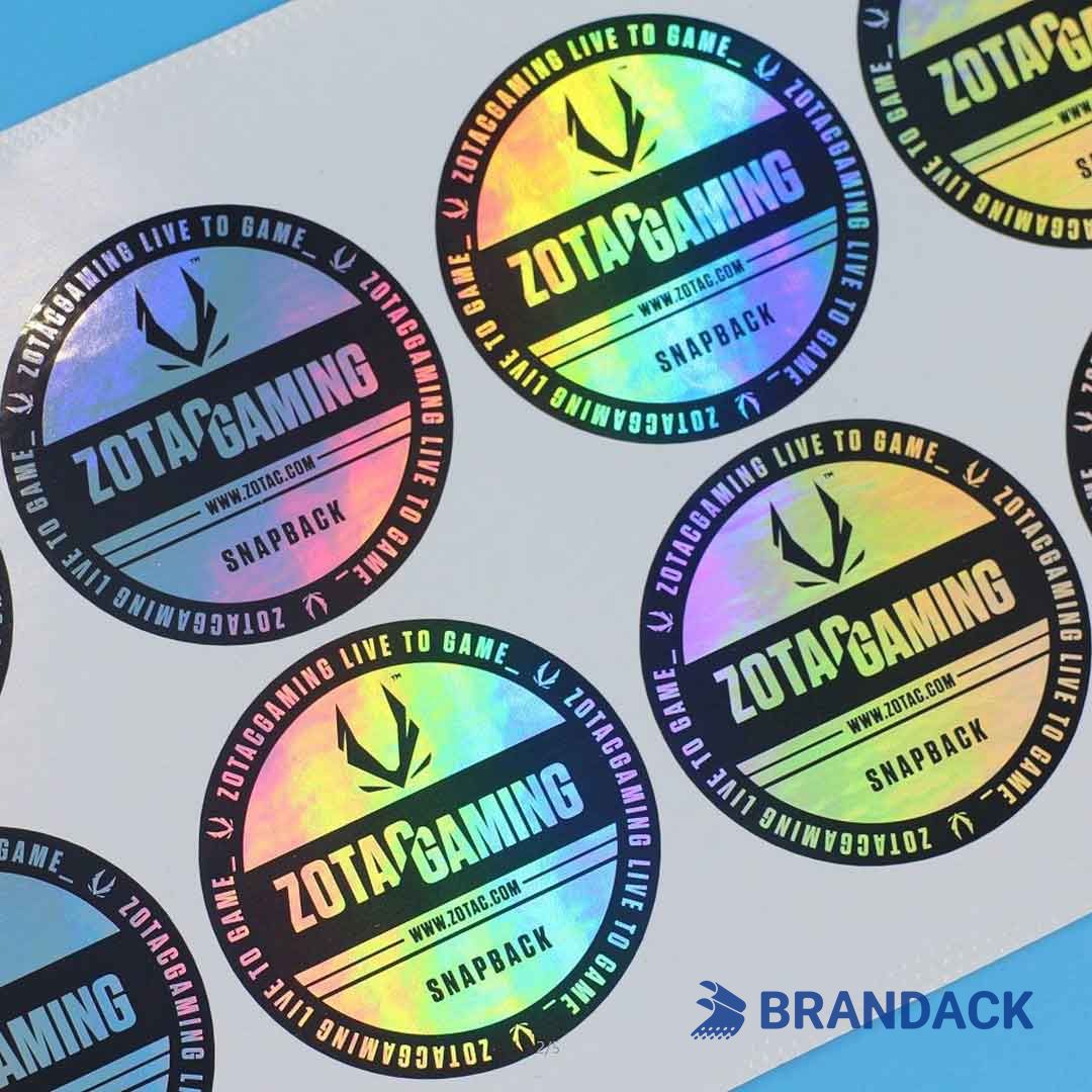 Custom Clear Round Vinyl Stickers | Design Waterproof Label Sticker