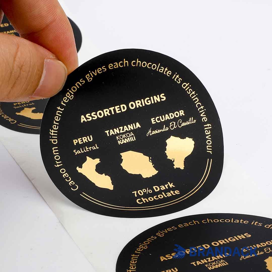 Custom Personalized Circle Stickers Colored in White Yellow Purple Black