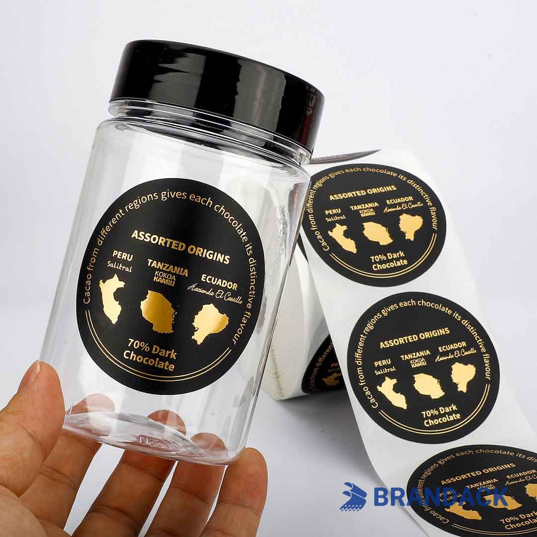 Custom Personalized Circle Stickers Colored in White Yellow Purple Black