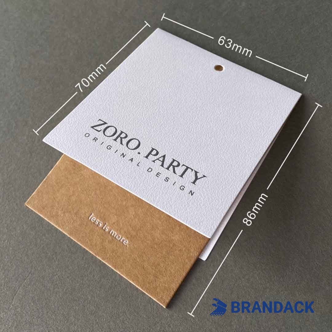 Branded Swing Hang Tags on Clothes | Custom Price Tag Design for Clothing Branded Swing Hang Tags on Clothes | Custom Price Tag Design for Clothing