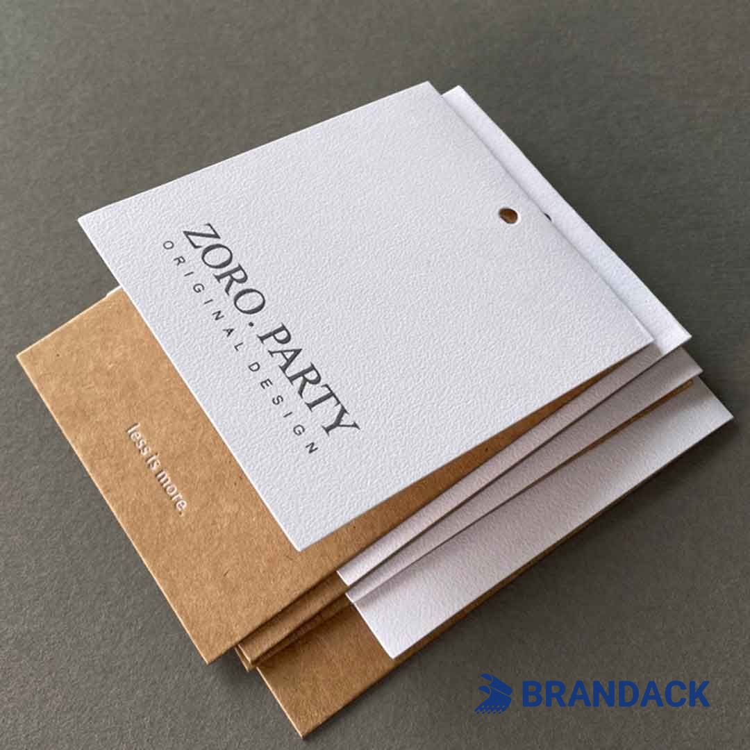 Branded Swing Hang Tags on Clothes | Custom Price Tag Design for Clothing Branded Swing Hang Tags on Clothes | Custom Price Tag Design for Clothing