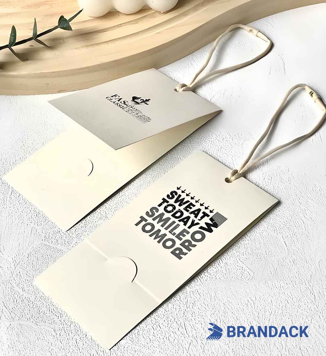 Branded Swing Hang Tags on Clothes | Custom Price Tag Design for Clothing Branded Swing Hang Tags on Clothes | Custom Price Tag Design for Clothing