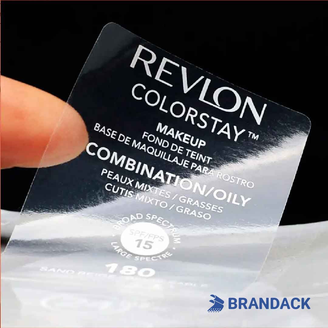 Custom Clear Personalized Adhesive Labels Printing with Your Logo Custom Clear Personalized Adhesive Labels Printing with Your Logo
