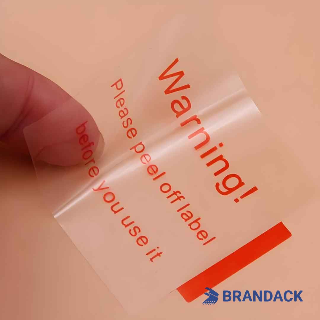 Custom Clear Personalized Adhesive Labels Printing with Your Logo Custom Clear Personalized Adhesive Labels Printing with Your Logo