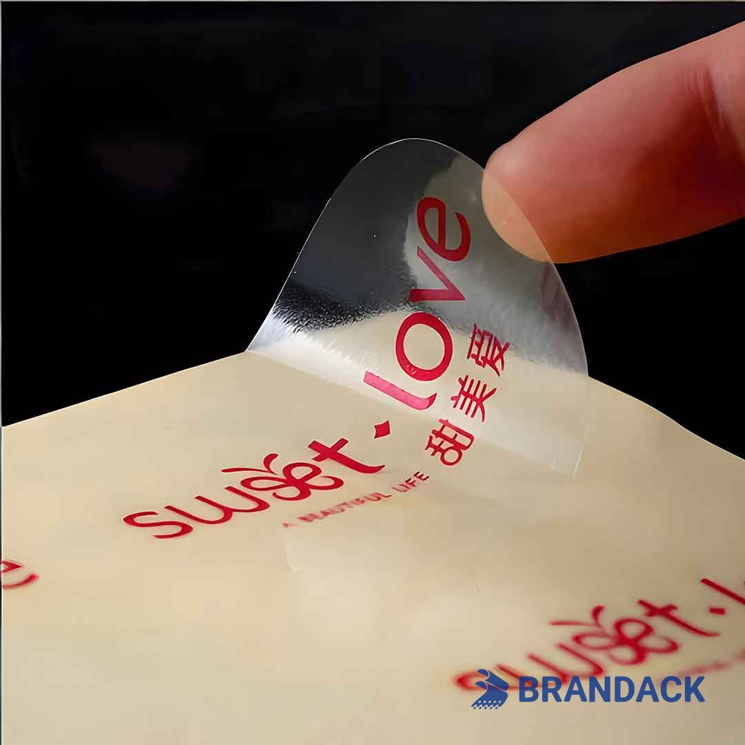 Custom Clear Personalized Adhesive Labels Printing with Your Logo Custom Clear Personalized Adhesive Labels Printing with Your Logo