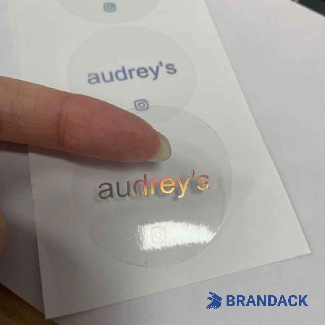 Custom Clear Personalized Adhesive Labels Printing with Your Logo Custom Clear Personalized Adhesive Labels Printing with Your Logo