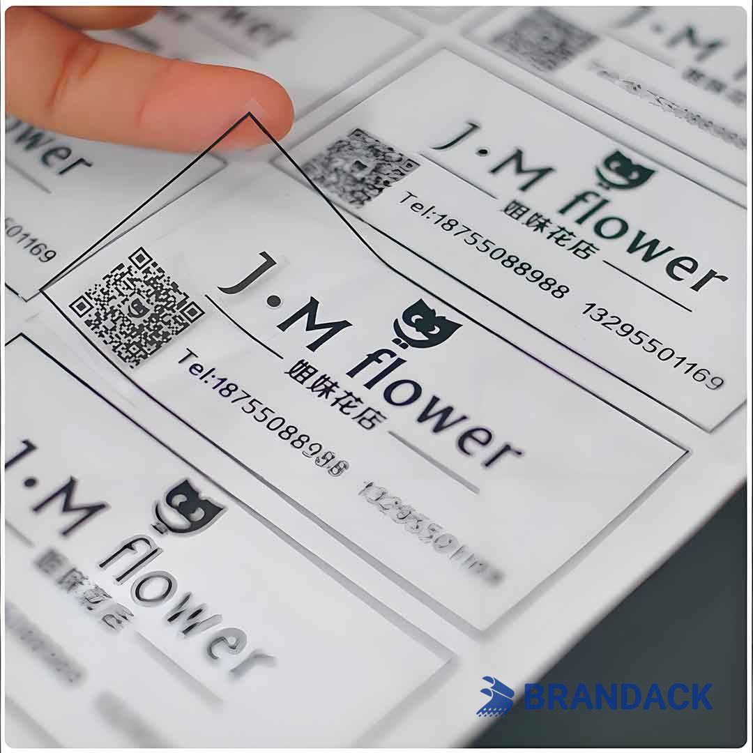 Custom Clear Personalized Adhesive Labels Printing with Your Logo Custom Clear Personalized Adhesive Labels Printing with Your Logo
