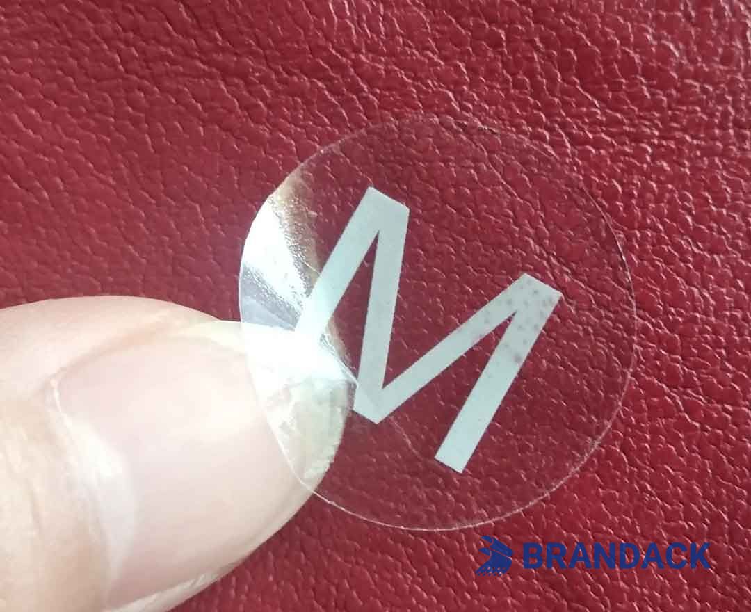 Clear Round Self Adhesive Label | Custom Sticky Labels Manufacturer
