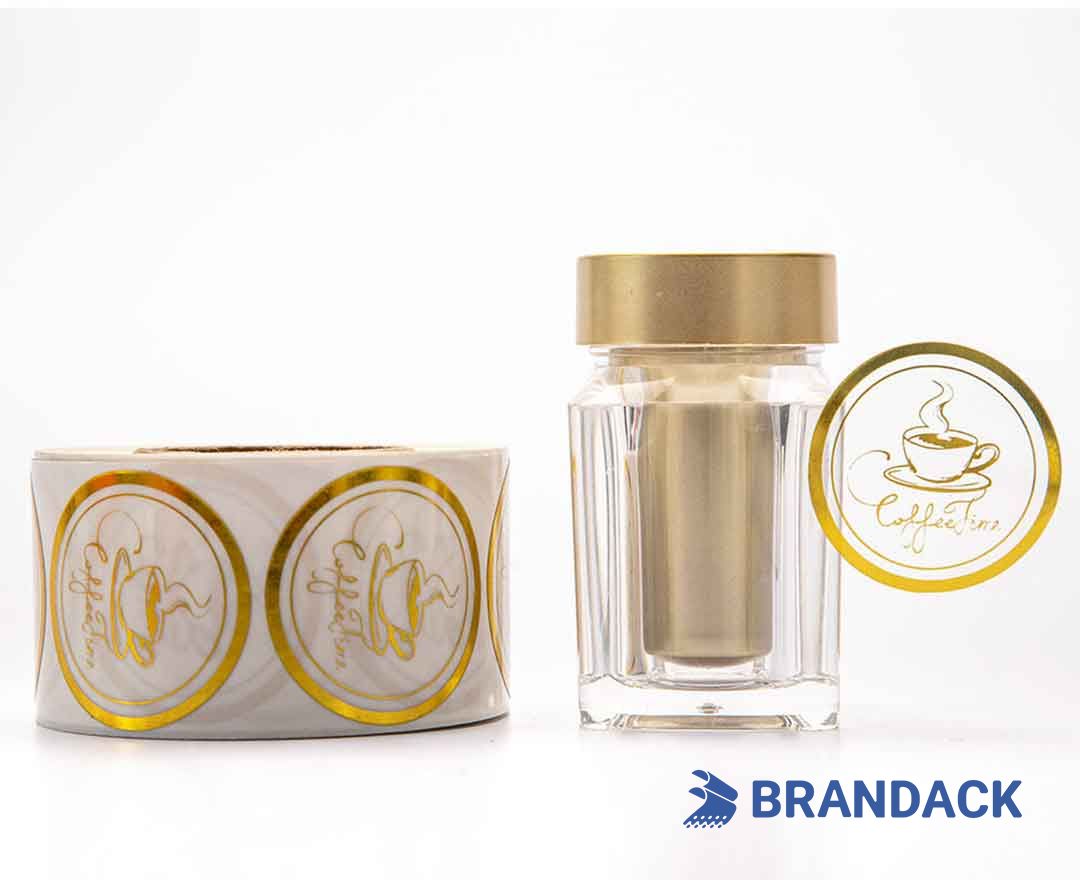 Clear Round Self Adhesive Label | Custom Sticky Labels Manufacturer