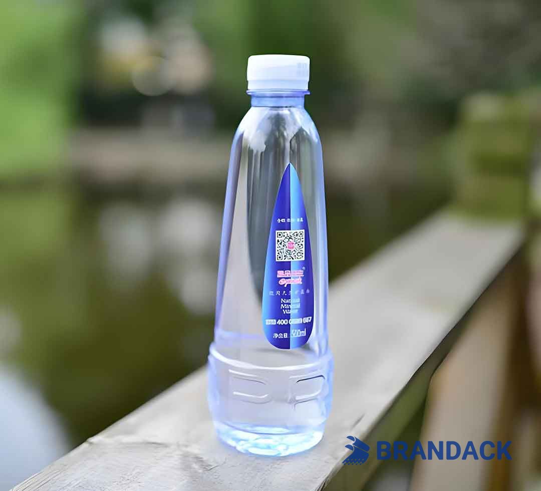 Custom Self Adhesive Water Bottle Sticker Labels to Stand Out on Shelf