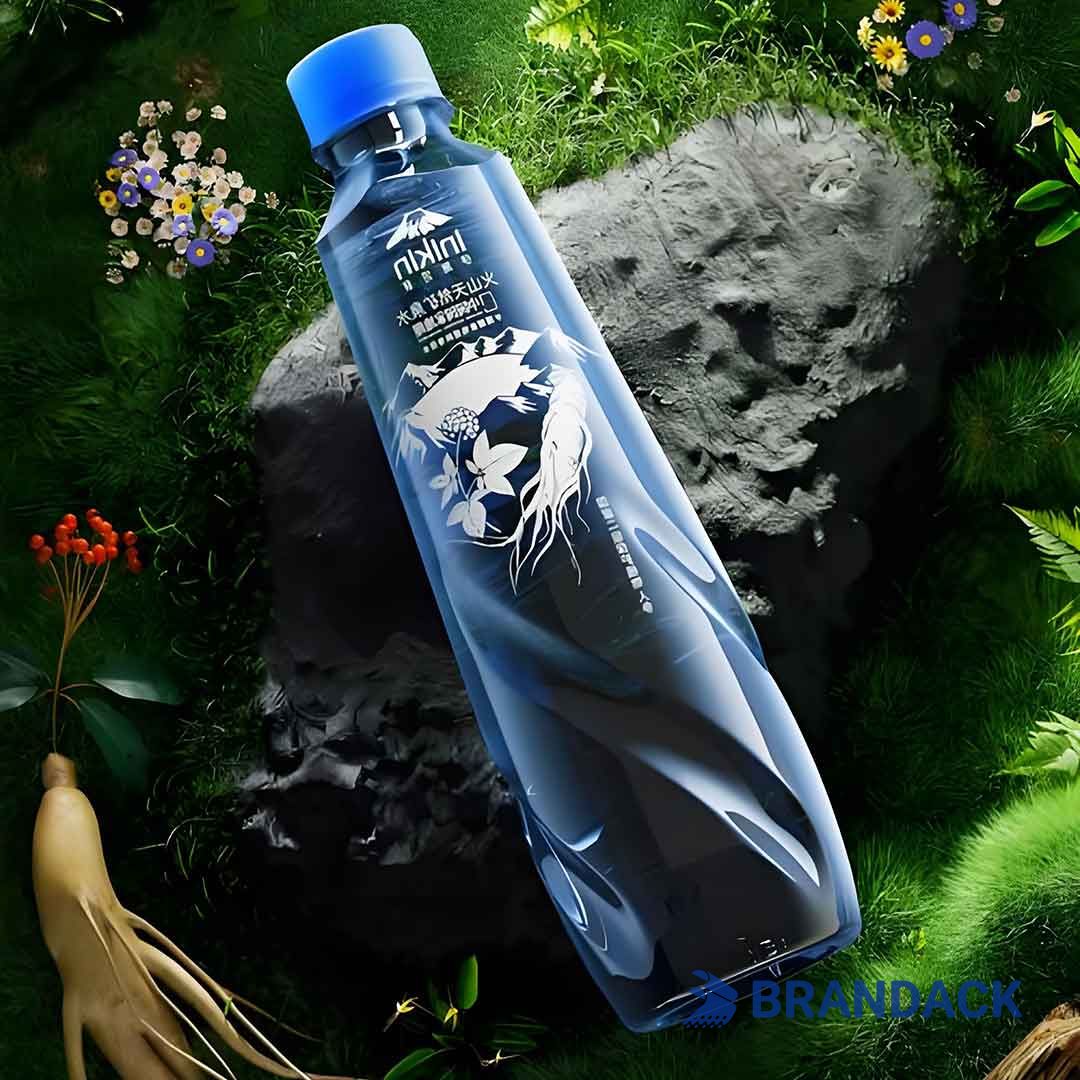 Custom Self Adhesive Water Bottle Sticker Labels to Stand Out on Shelf