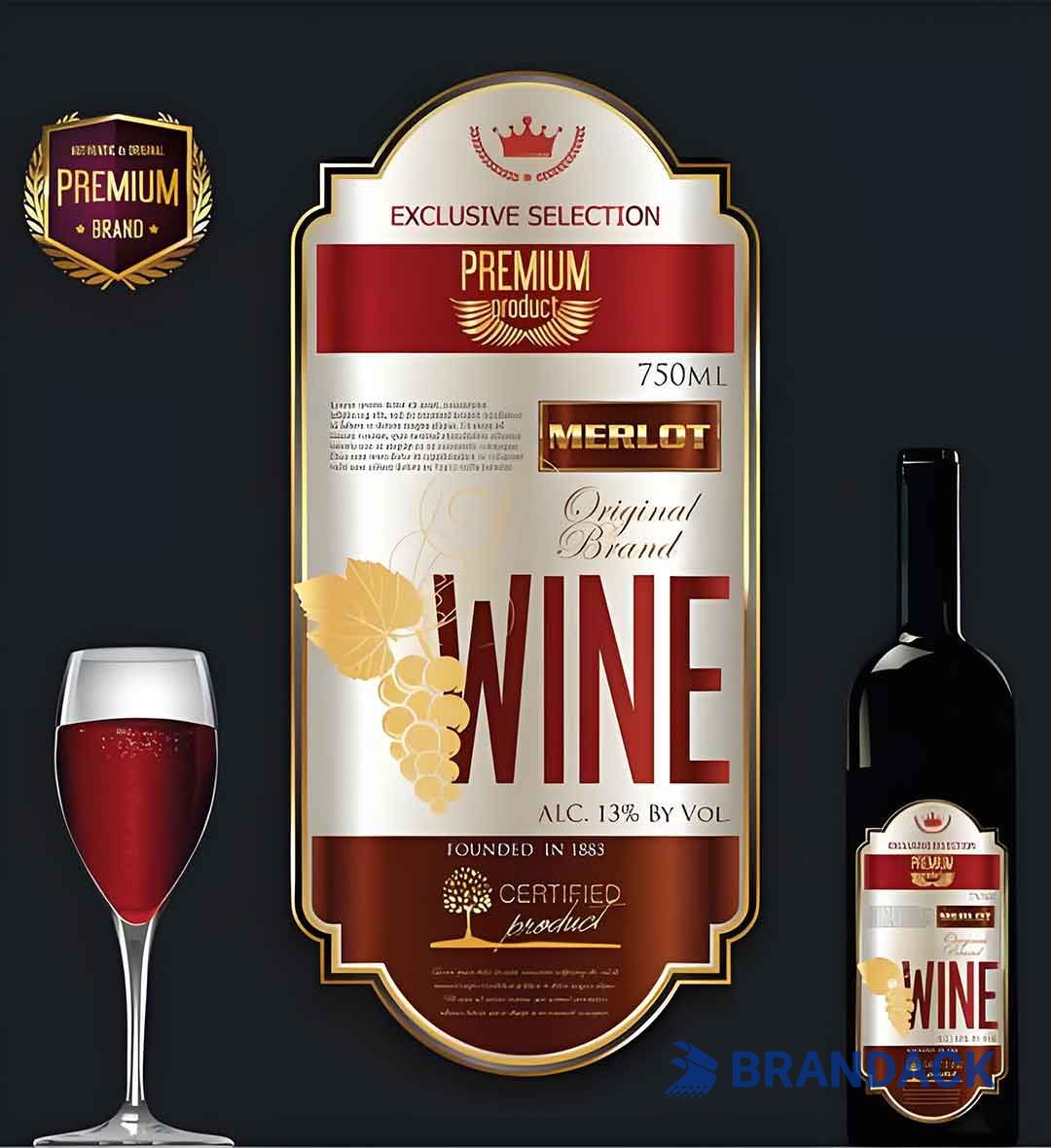 Design Your Own Sticker Label | Create Self Adhesive Custom Wine Labels