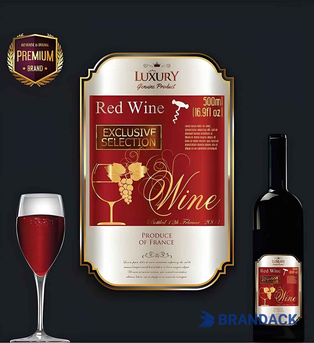 Design Your Own Sticker Label | Create Self Adhesive Custom Wine Labels