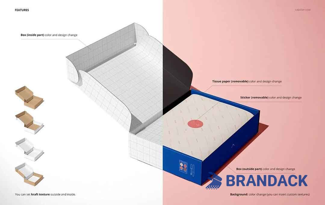 Custom Personalized Blue Mailer Boxes, Customizable Mailing Supplies Custom Personalized Blue Mailer Boxes, Customizable Mailing Supplies