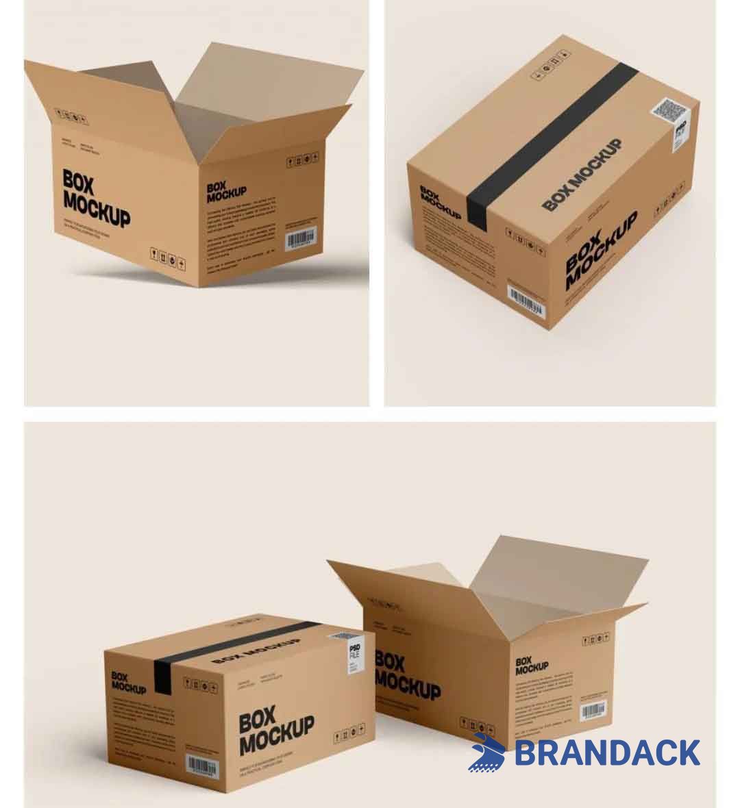 Custom Printed Shipping Delivery Boxes with Design Service