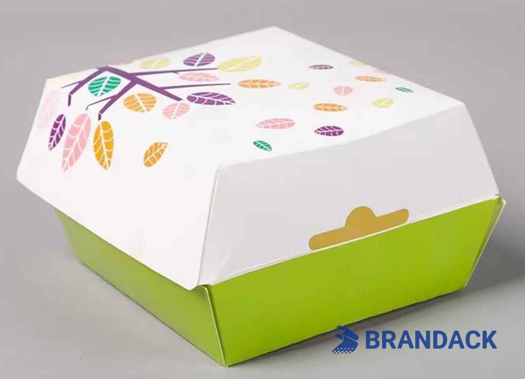 Custom Printed Burger Boxes - Hamburger Box Packaging Supplies