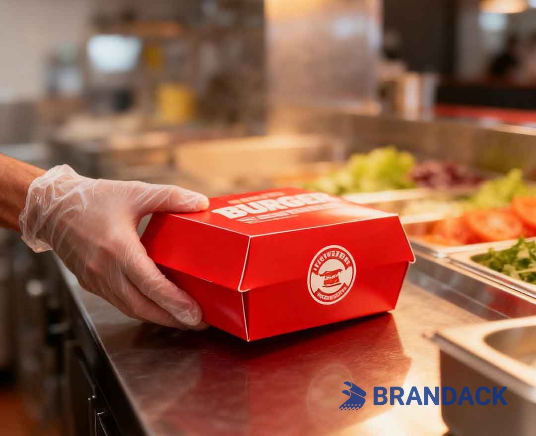 Custom Printed Burger Boxes - Hamburger Box Packaging Supplies