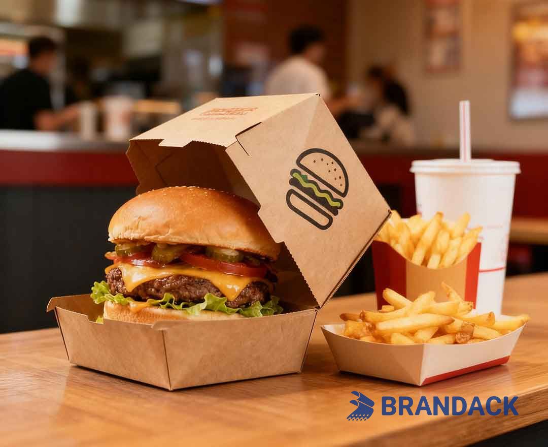 Custom Printed Burger Boxes - Hamburger Box Packaging Supplies