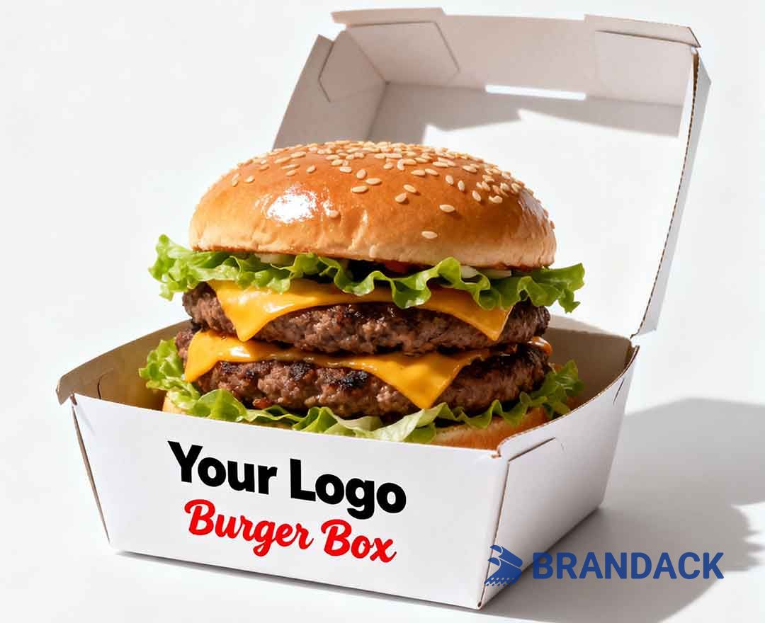 Custom Printed Burger Boxes - Hamburger Box Packaging Supplies