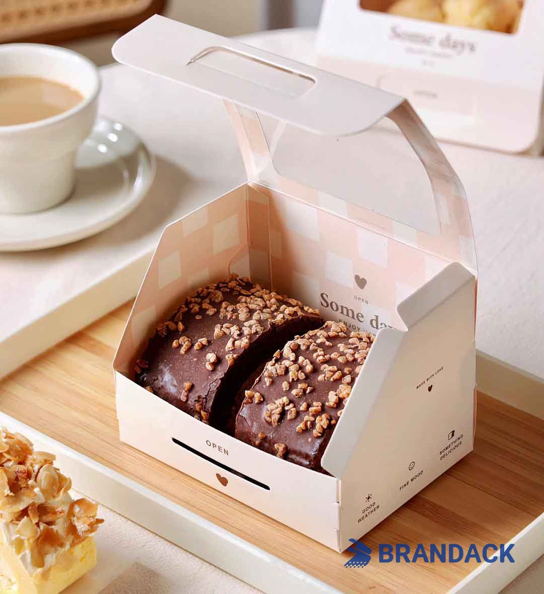 Custom Cake Boxes with Logo - Customised Cupcake Boxes Packaging