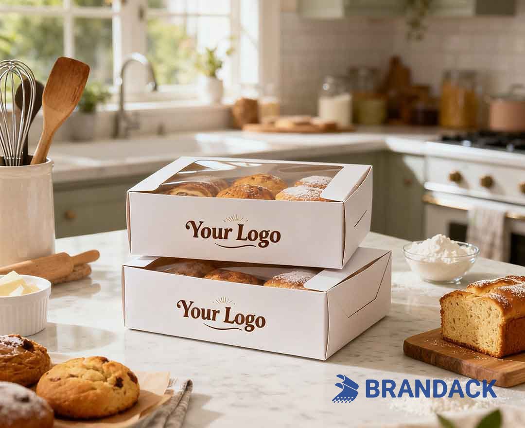 Custom Bakery Boxes and Bags with Logo - Personalized Baking Bags
