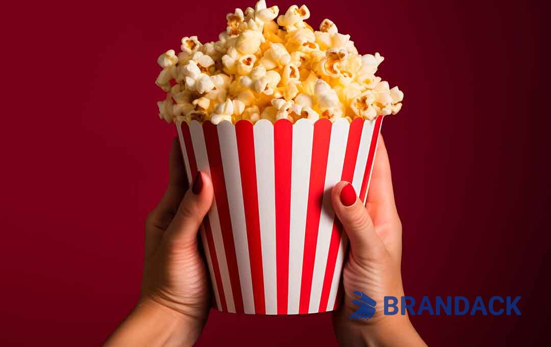 Custom Brand Printed Popcorn Buckets No Minimum with Design Service