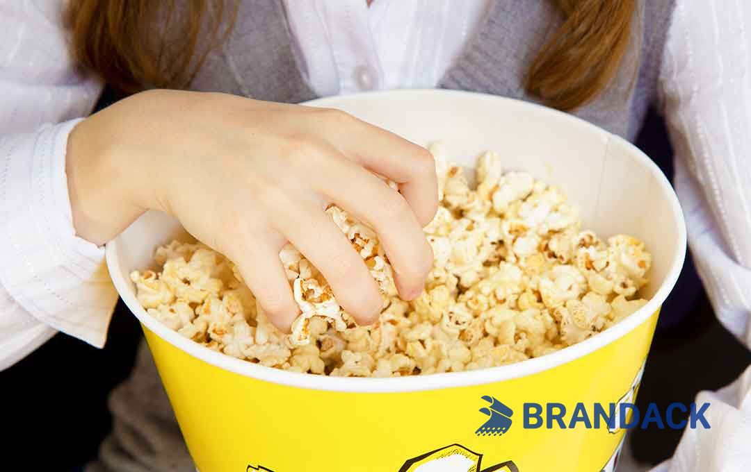 Personalized Popcorn Bucket Branded with Logo and Design Service