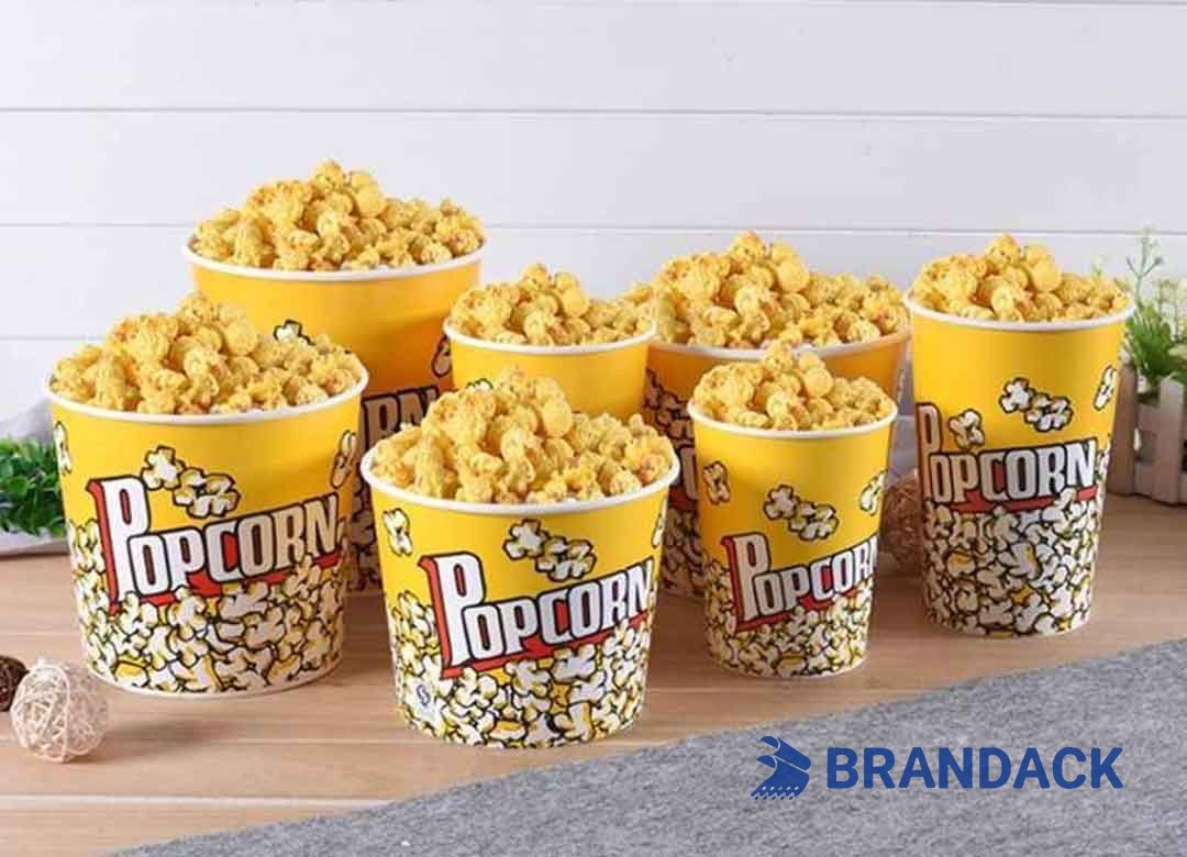 Personalized Popcorn Bucket Branded with Logo and Design Service