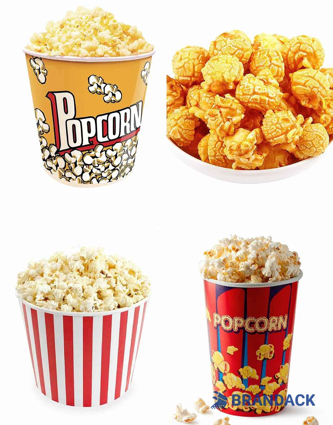 Personalized Popcorn Bucket Branded with Logo and Design Service