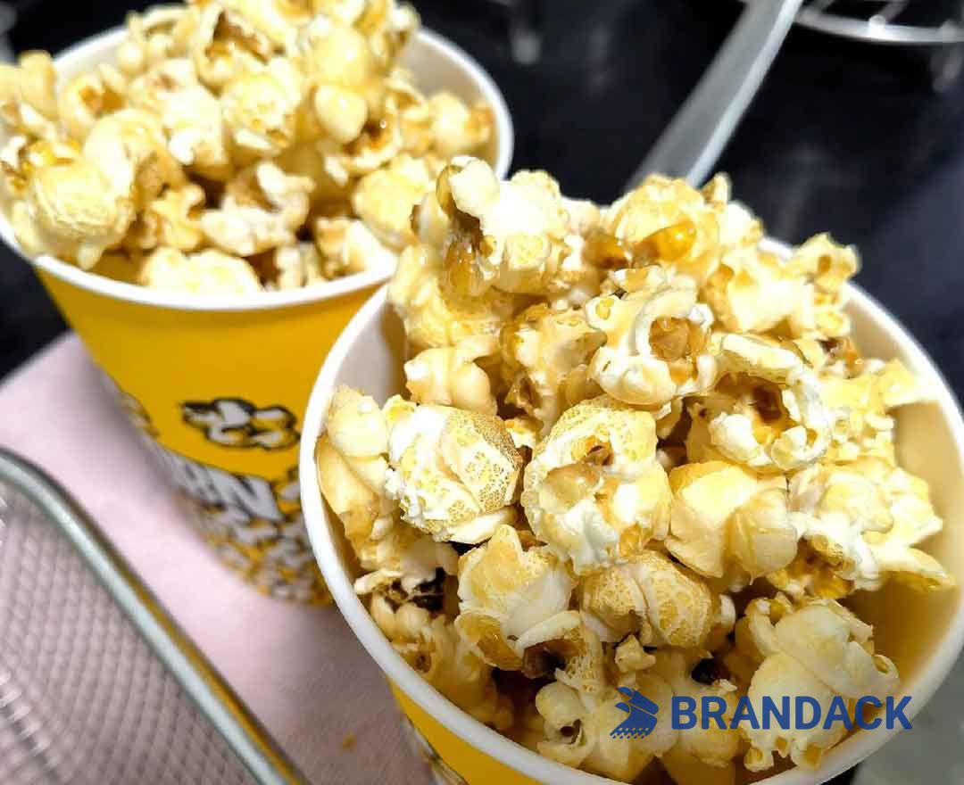 Personalized Popcorn Bucket Branded with Logo and Design Service
