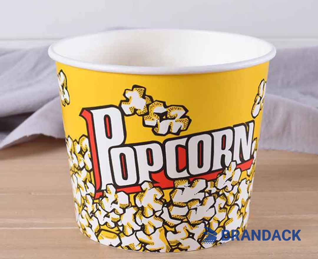 Personalized Popcorn Bucket Branded with Logo and Design Service