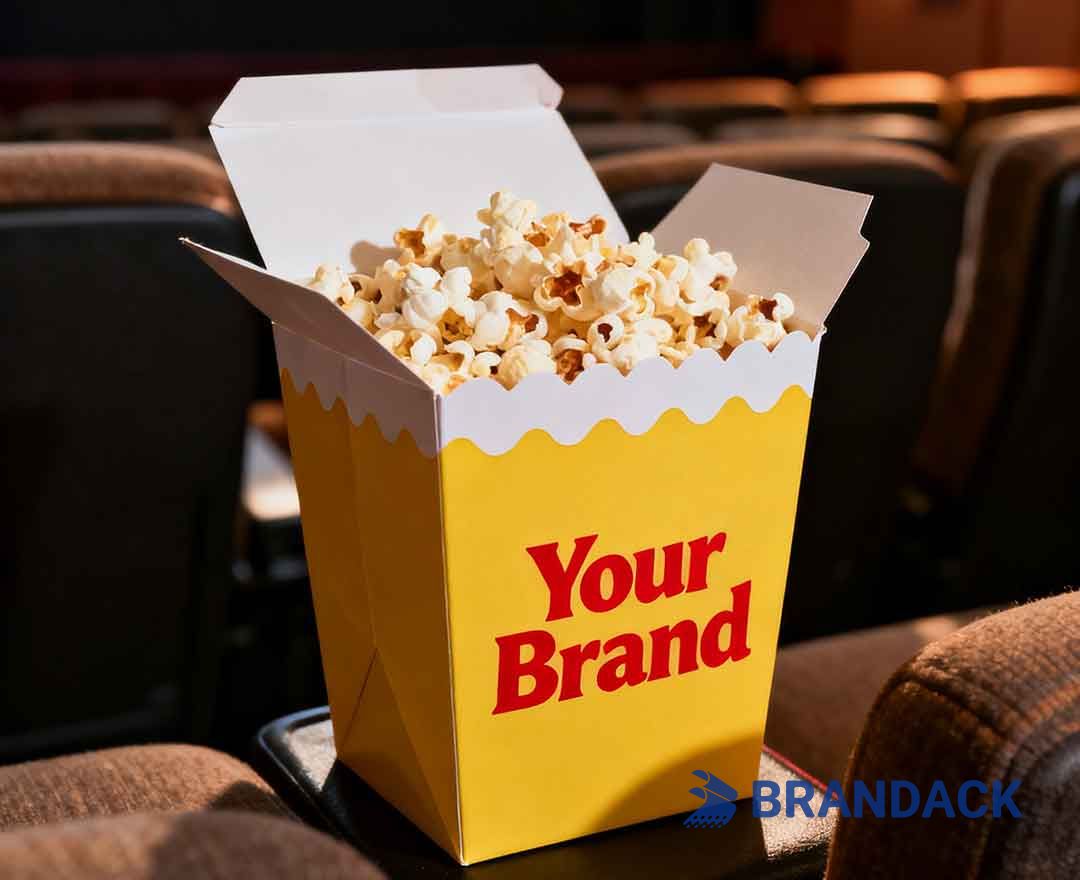 Custom Printed Popcorn Boxes Tailored to Brand for Cinemas