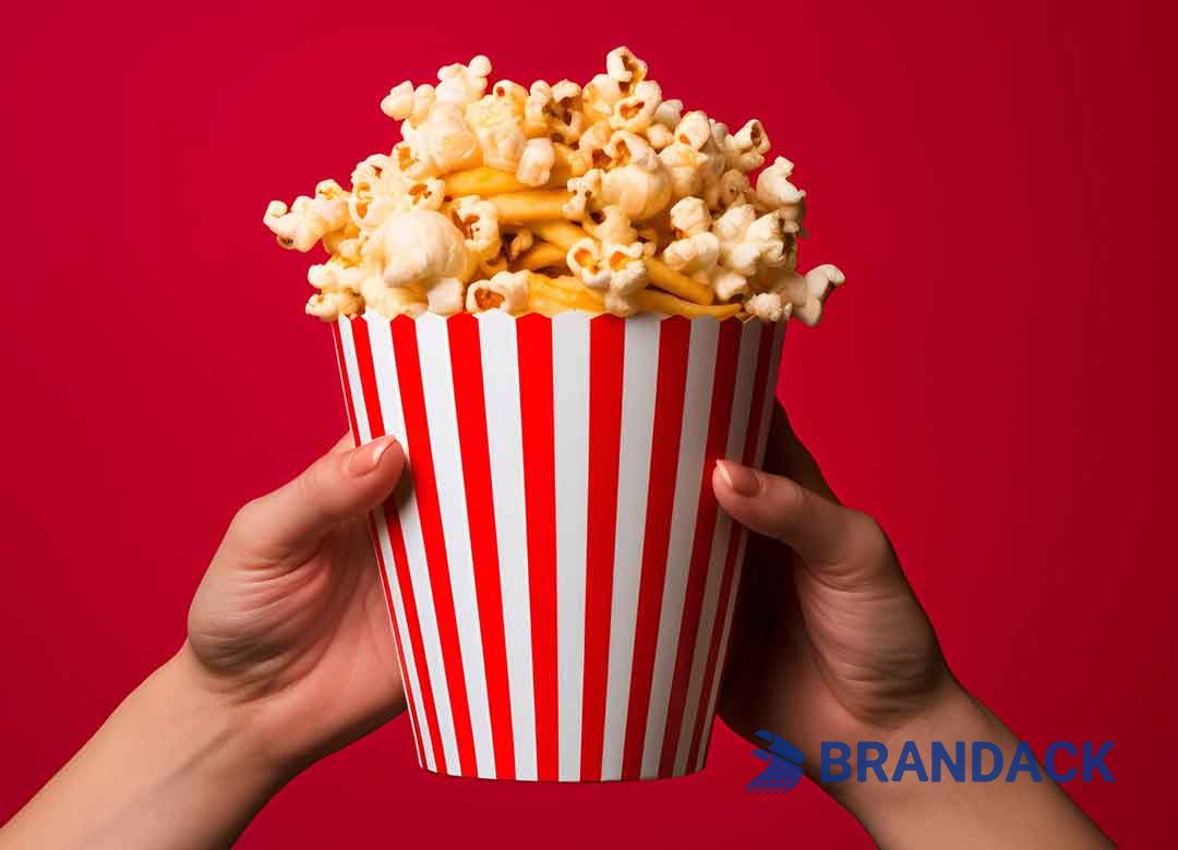 Custom Printed Popcorn Boxes Tailored to Brand for Cinemas