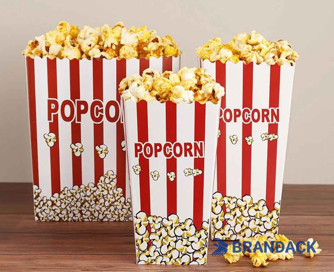 Branded Popcorn Boxes Wholesale Supplies Personalised with Your Logo