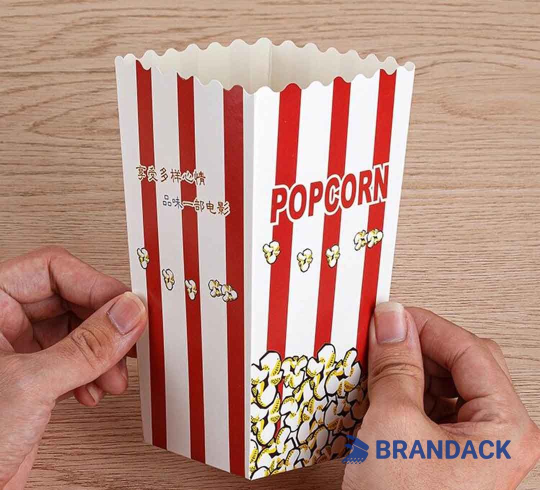 Branded Popcorn Boxes Wholesale Supplies Personalised with Your Logo